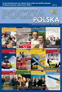 Okładka Poczta Polska nr 52/2009